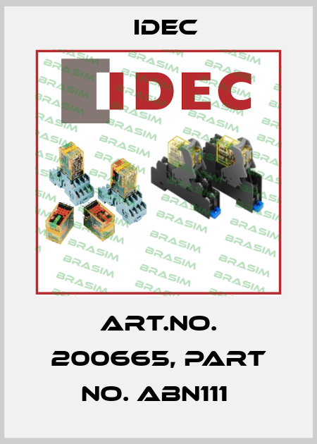 Art.No. 200665, Part No. ABN111  Idec