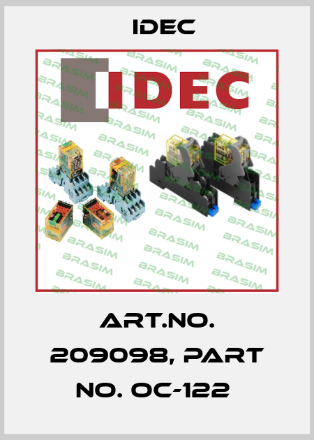 Art.No. 209098, Part No. OC-122  Idec