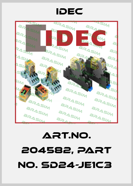 Art.No. 204582, Part No. SD24-JE1C3  Idec