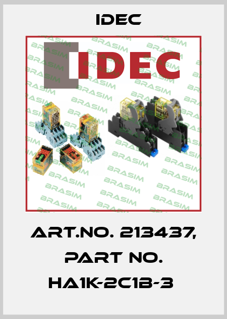 Art.No. 213437, Part No. HA1K-2C1B-3  Idec