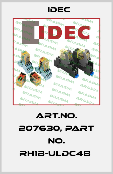 Art.No. 207630, Part No. RH1B-ULDC48  Idec