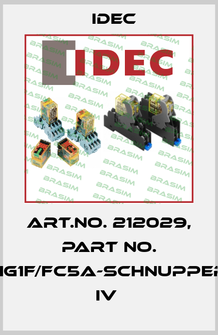 Art.No. 212029, Part No. HG1F/FC5A-SCHNUPPER IV  Idec