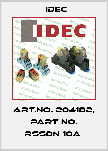 Art.No. 204182, Part No. RSSDN-10A  Idec
