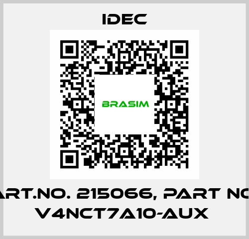 Art.No. 215066, Part No. V4NCT7A10-AUX  Idec