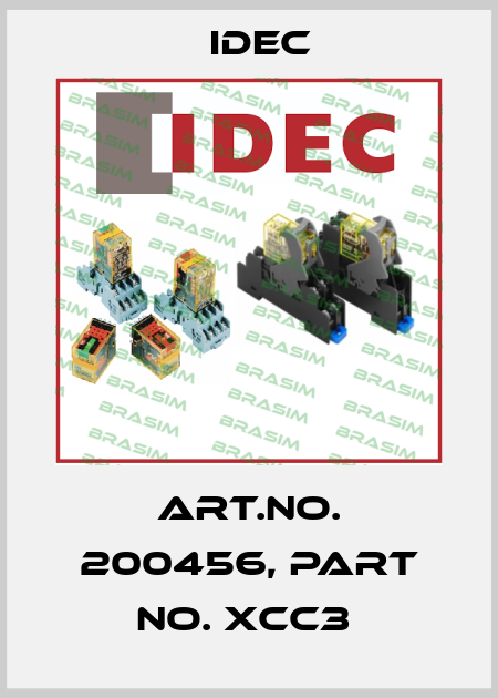 Art.No. 200456, Part No. XCC3  Idec