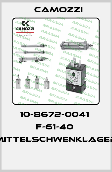 10-8672-0041  F-61-40  MITTELSCHWENKLAGER  Camozzi