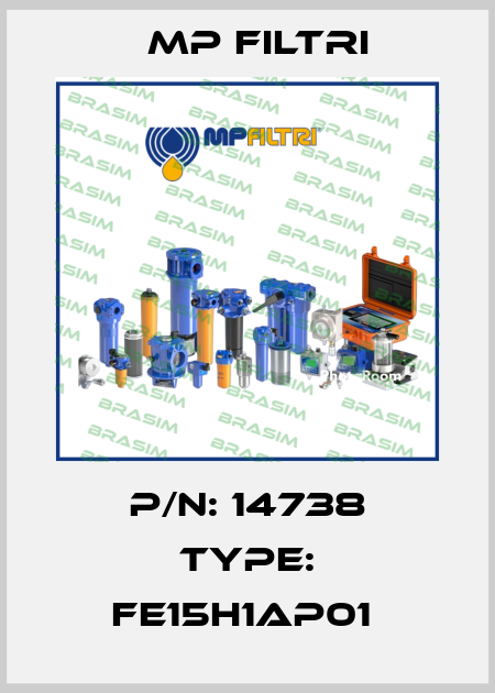 P/N: 14738 Type: FE15H1AP01  MP Filtri