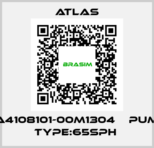 HA4108101-00M1304    PUMP TYPE:65SPH  Atlas
