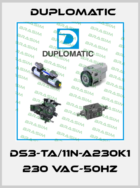 DS3-TA/11N-A230K1 230 VAC-50Hz Duplomatic