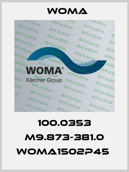 100.0353 M9.873-381.0 WOMA1502P45  Woma