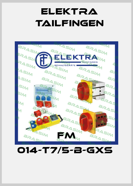 FM 014-T7/5-B-GXS  Elektra Tailfingen