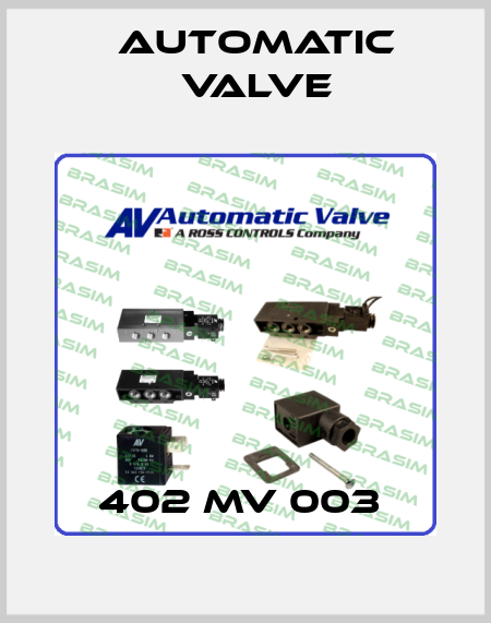 402 MV 003  Automatic Valve