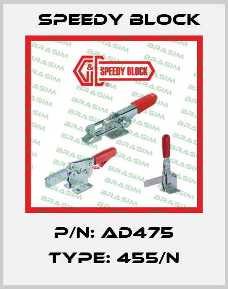 P/N: AD475 Type: 455/N Speedy Block