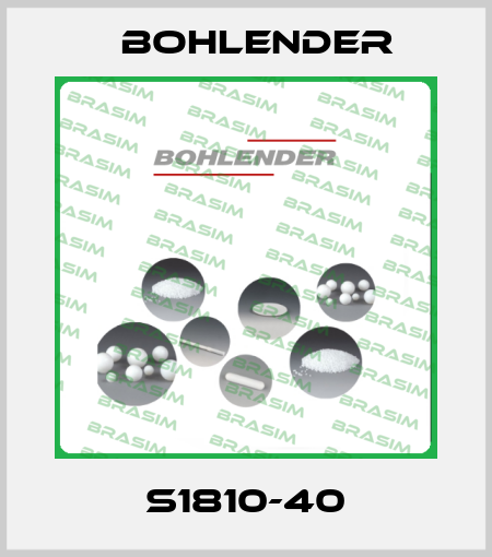 S1810-40 Bohlender