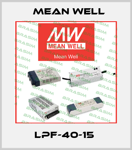 LPF-40-15  Mean Well