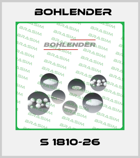 S 1810-26 Bohlender