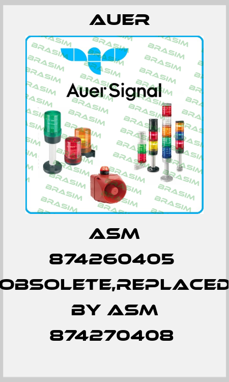 ASM 874260405  obsolete,replaced by ASM 874270408  Auer
