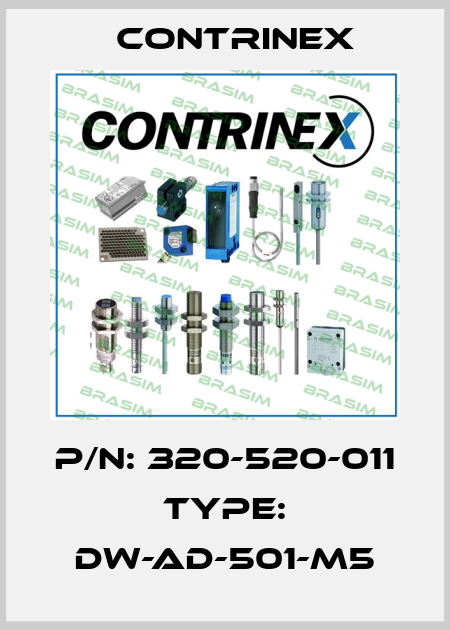 P/N: 320-520-011 Type: DW-AD-501-M5 Contrinex