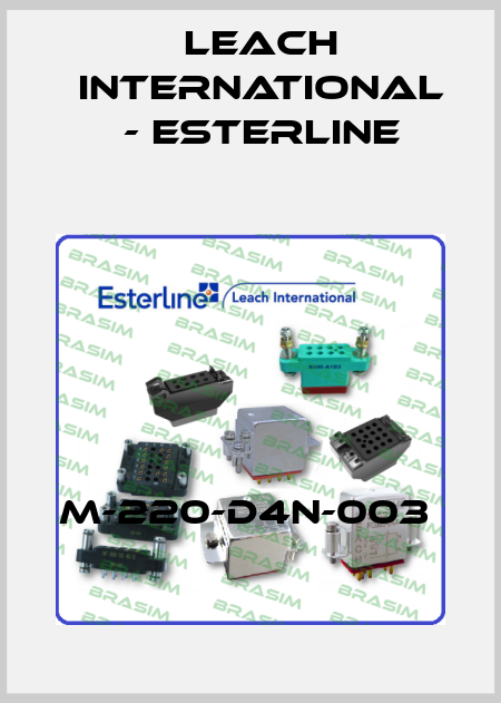 M-220-D4N-003  Leach International - Esterline