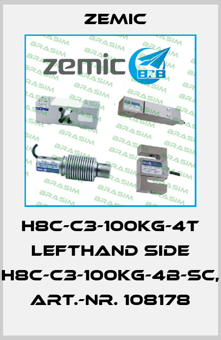 H8C-C3-100KG-4T LEFTHAND SIDE H8C-C3-100kg-4B-SC, Art.-Nr. 108178 ZEMIC