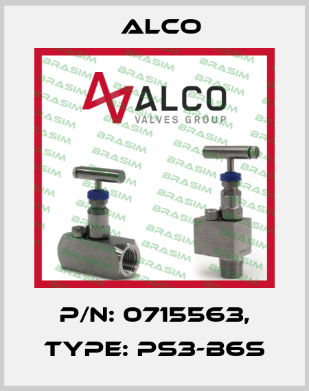 P/N: 0715563, Type: PS3-B6S Alco