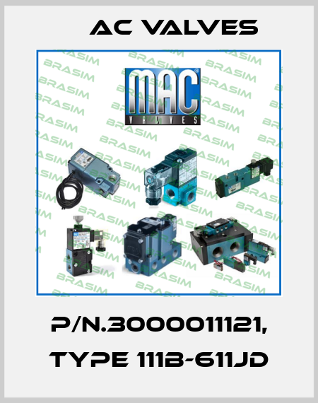 P/n.3000011121, Type 111B-611JD МAC Valves