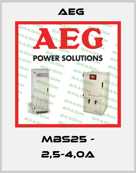 MBS25 - 2,5-4,0A AEG