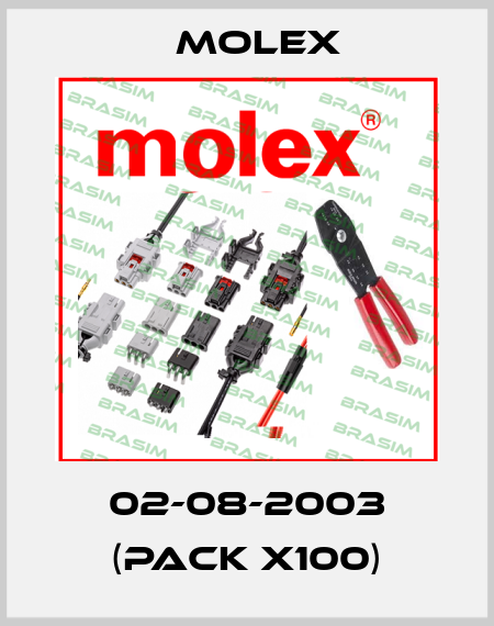 02-08-2003 (pack x100) Molex