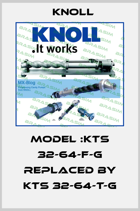 Model :KTS 32-64-F-G REPLACED BY KTS 32-64-T-G KNOLL