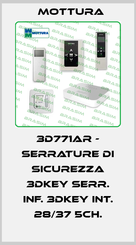 3D771AR - SERRATURE DI SICUREZZA 3DKEY SERR. INF. 3DKEY INT. 28/37 5CH. MOTTURA