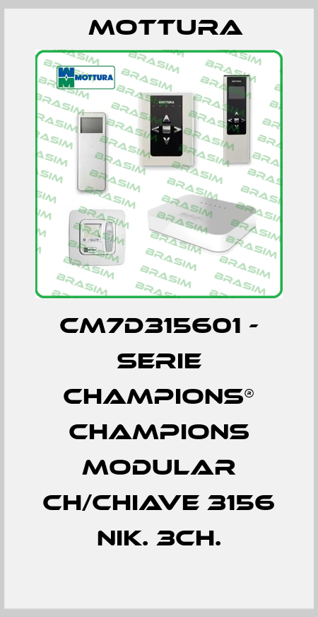 CM7D315601 - SERIE CHAMPIONS® CHAMPIONS MODULAR CH/CHIAVE 3156 NIK. 3CH. MOTTURA