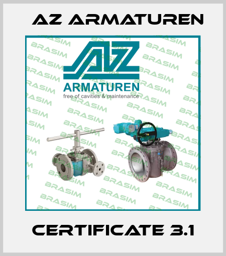 Certificate 3.1 Az Armaturen