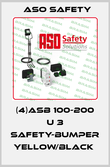 (4)ASB 100-200 U 3 SAFETY-BUMPER YELLOW/BLACK  ASO SAFETY