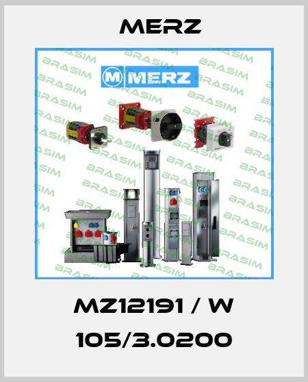MZ12191 / W 105/3.0200 Merz