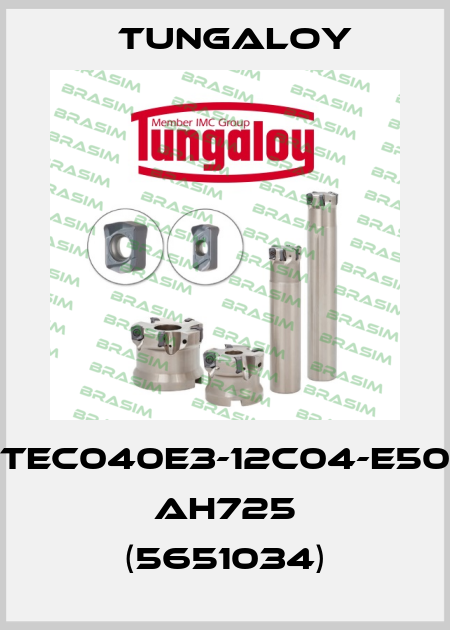 TEC040E3-12C04-E50 AH725 (5651034) Tungaloy