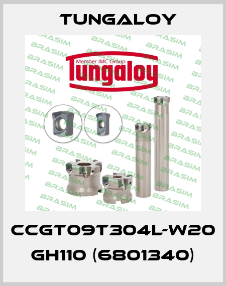 CCGT09T304L-W20 GH110 (6801340) Tungaloy