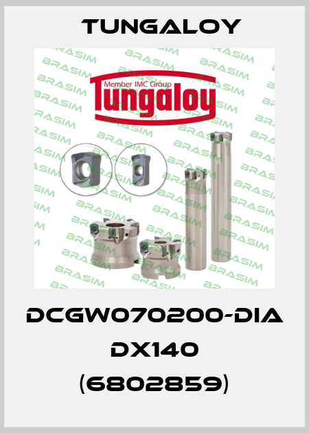 DCGW070200-DIA DX140 (6802859) Tungaloy