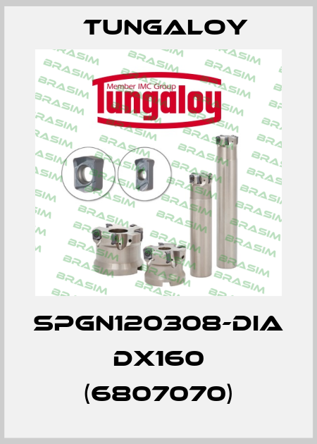 SPGN120308-DIA DX160 (6807070) Tungaloy