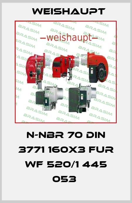 N-NBR 70 DIN 3771 160X3 FUR WF 520/1 445 053  Weishaupt