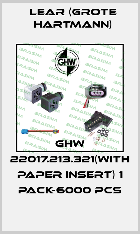 GHW 22017.213.321(with paper insert) 1 pack-6000 pcs Lear (Grote Hartmann)
