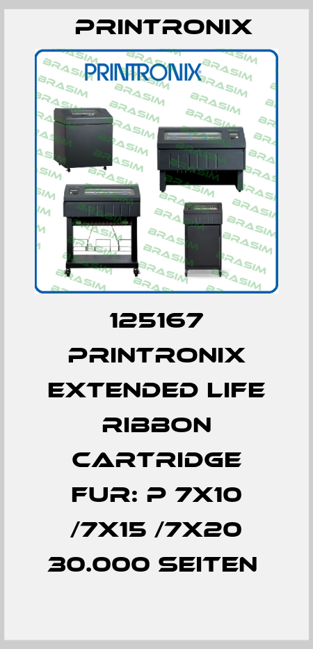 125167 PRINTRONIX EXTENDED LIFE RIBBON CARTRIDGE FUR: P 7X10 /7X15 /7X20 30.000 SEITEN  Printronix