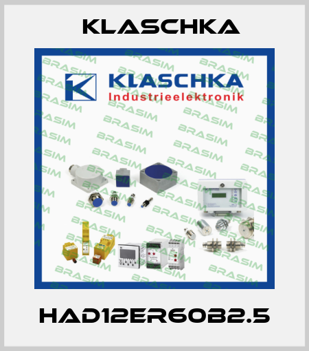 HAD12ER60B2.5 Klaschka