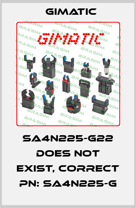 SA4N225-G22 does not exist, correct PN: SA4N225-G Gimatic