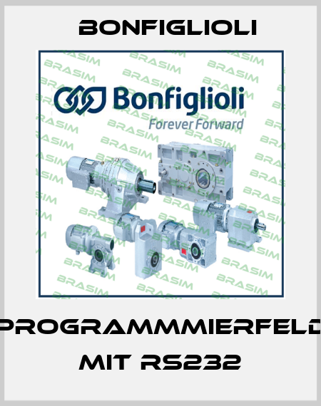 Programmmierfeld mit RS232 Bonfiglioli
