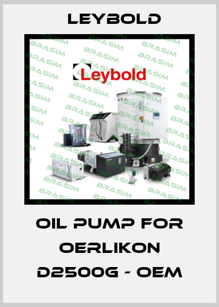 Oil pump for Oerlikon D2500G - OEM Leybold