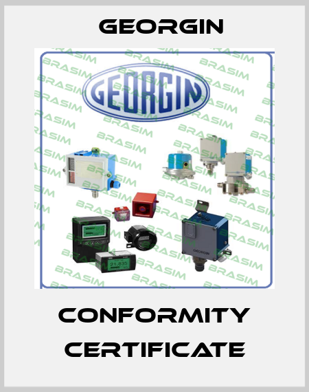 Conformity Certificate Georgin