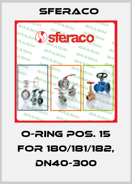O-ring pos. 15 for 180/181/182, DN40-300 Sferaco