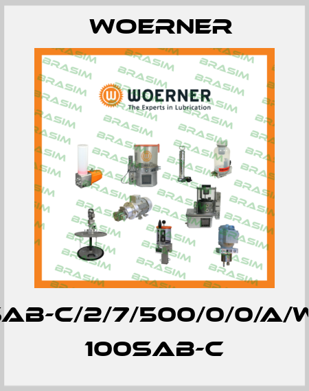 SAB-C/2/7/500/0/0/A/W1  100SAB-C Woerner
