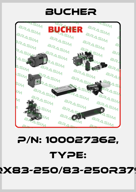 P/N: 100027362, Type: QX83-250/83-250R379 Bucher