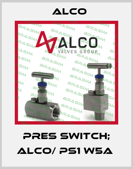 PRES SWITCH; ALCO/ PS1 W5A  Alco